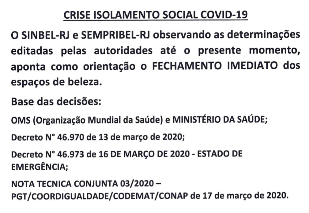 Crise isolamento social COVID-19