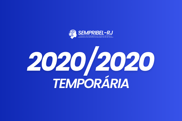 Convenção coletiva de trabalho temporária: 2020.
